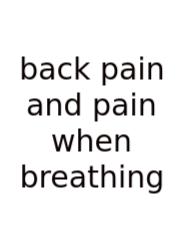 Back Pain And Pain When Breathing
