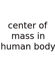 Center Of Mass In Human Body