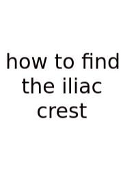 How To Find The Iliac Crest