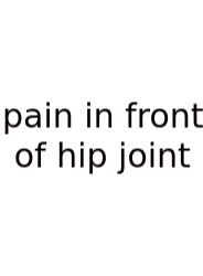 Pain In Front Of Hip Joint