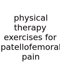Physical Therapy Exercises For Patellofemoral Pain