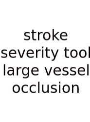 Stroke Severity Tool Large Vessel Occlusion