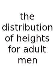 The Distribution Of Heights For Adult Men