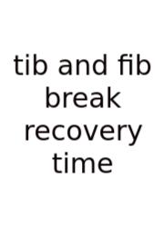 Tib And Fib Break Recovery Time